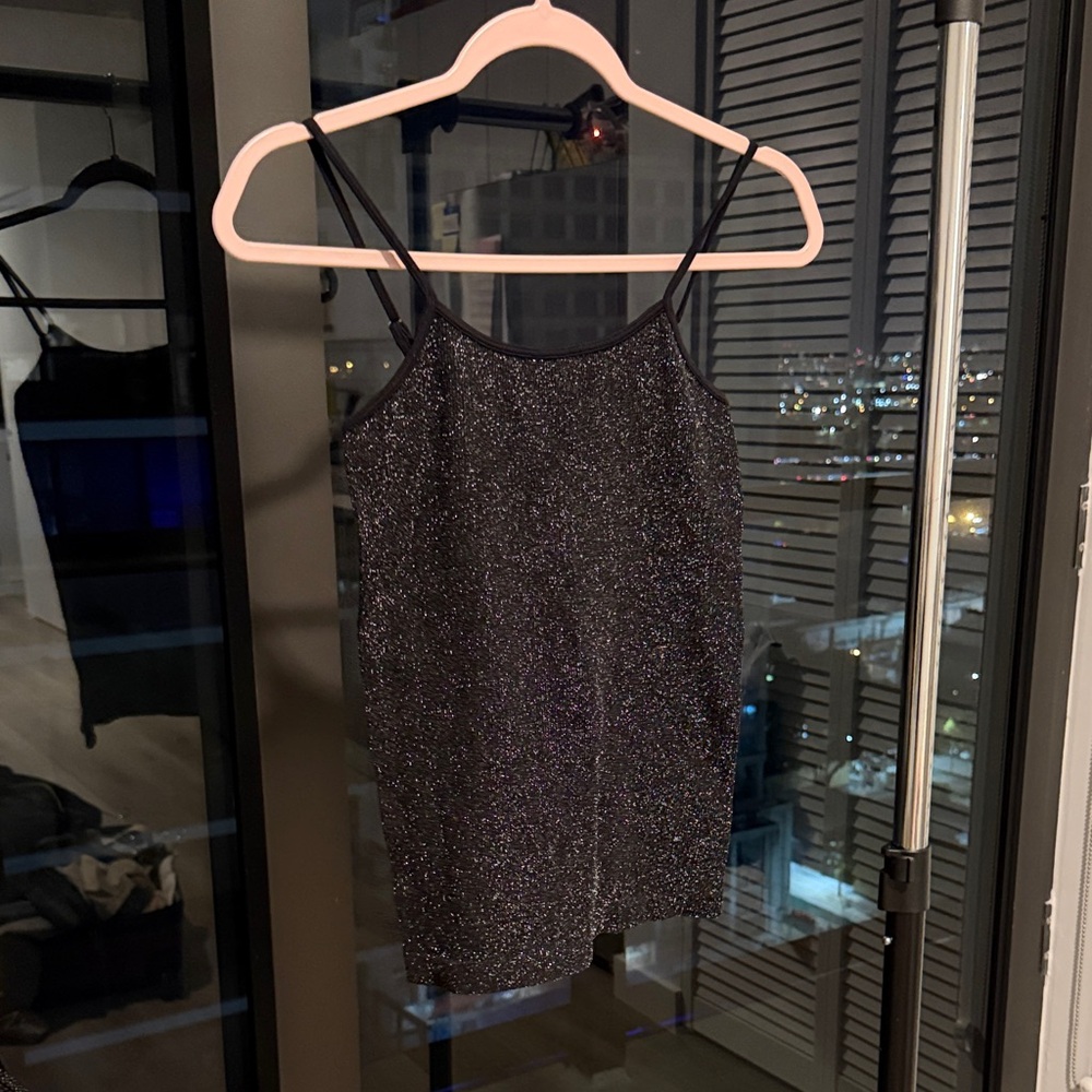 Sparkling Black Women's Top